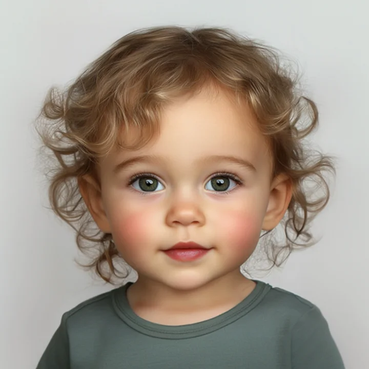 The same photo, cropped to the face with the eyes level